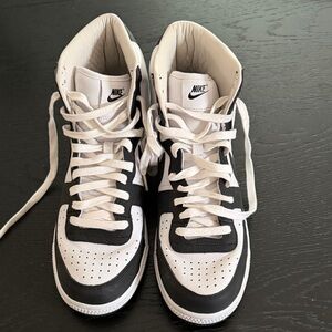 Nike Black and White CDG Classic High-Tops